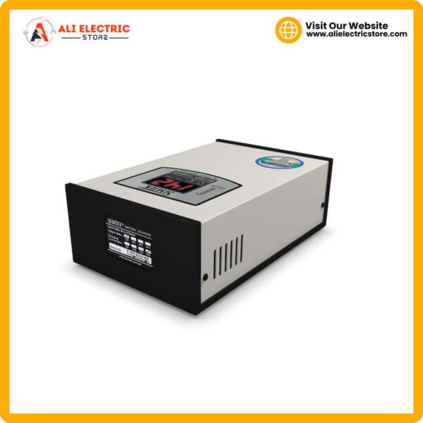 Simtek Digital 12V 20A battery charger front view — digital display meter