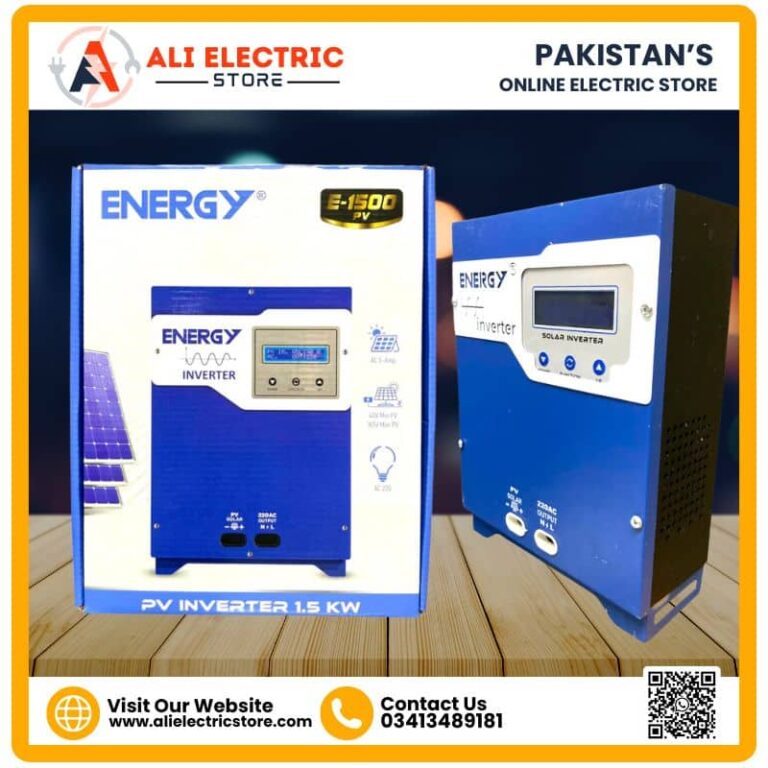 ENERGY 1.5KW Direct Solar Inverter Side View – Runs Without Battery