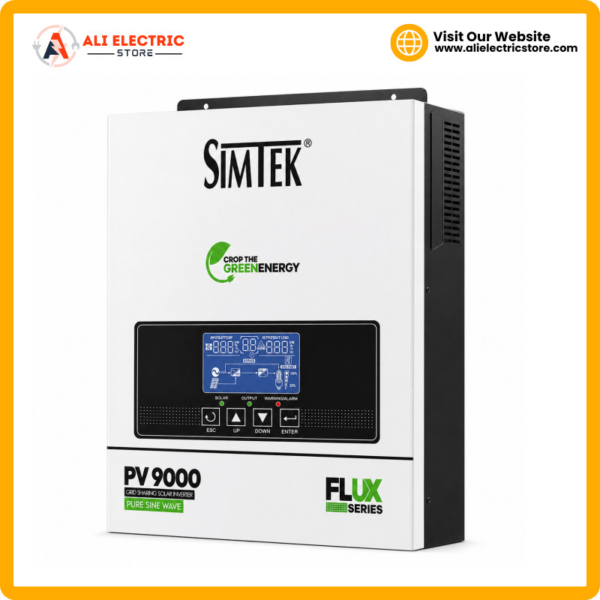 Simtek Flux STK-PV9000 6KW Battery-Less Solar Inverter with Real-Time Grid Sharing