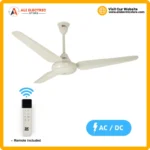SK Fans Super Deluxe AC/DC ceiling fan in cream, AC DC ceiling fan Pakistan
