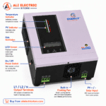 ENERGY PV 4000 labeled diagram indicators LCD switch terminals PV input