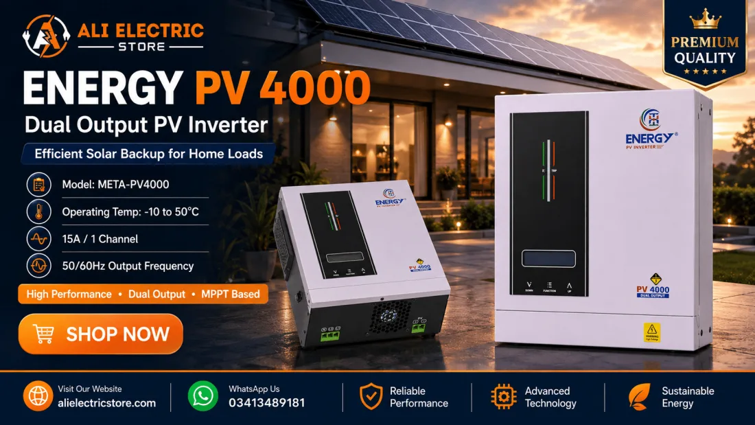 ENERGY PV 4000 Dual Output PV Inverter — premium quality, efficient solar backup for home loads