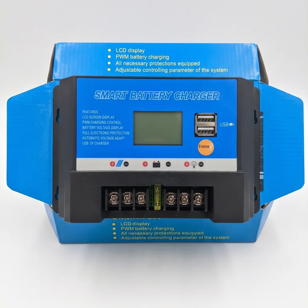Enova Smart 20A PWM solar charge controller (solar battery charger)