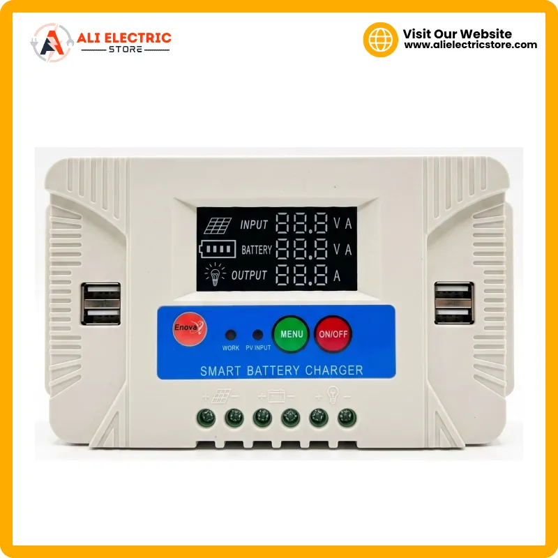 Enova Smart Battery Charger 30A (12V/24V) PWM solar charge controller (smart battery charger)
